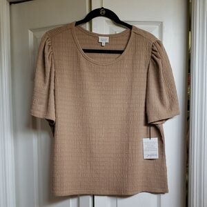 Tan Women's Top by Croft & Barrow